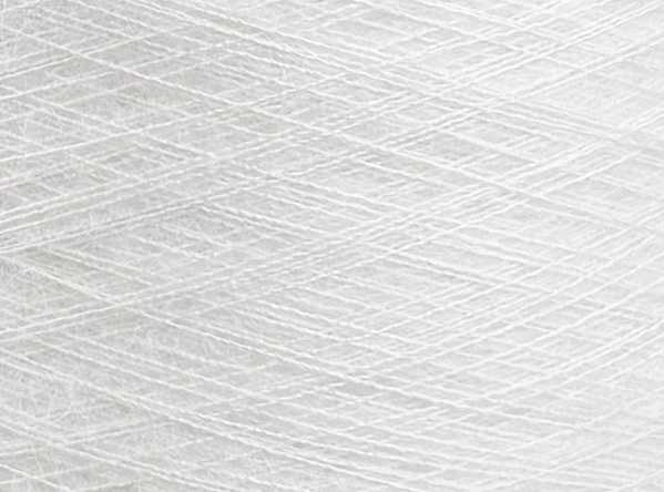 Manifattura Sesia Art. Vivienne 850 m / 100 g – Garn aus Kid Mohair und Maulbeerseide col. Optisch Weiss 5151